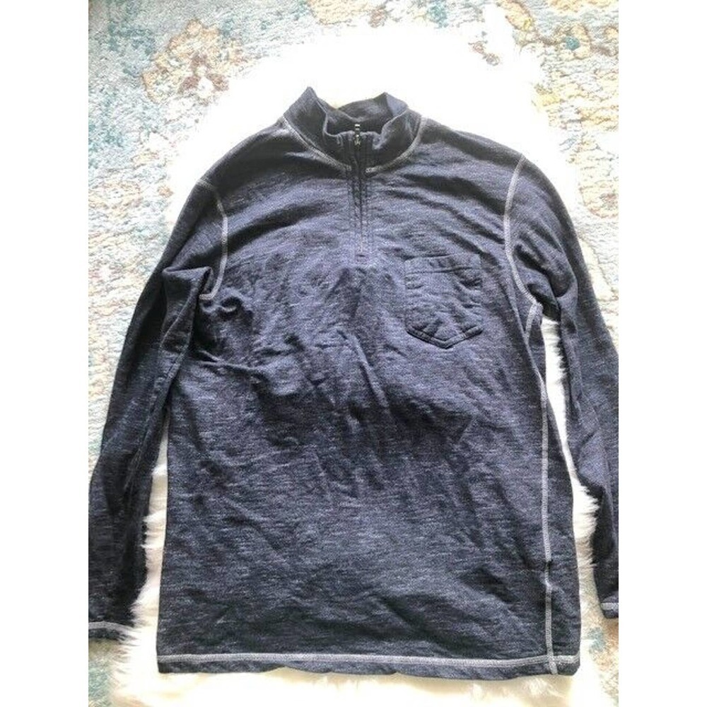 Paper Denim & Cloth Shirt Women's M Long Sleeve Half Zip with Pocket PD&C